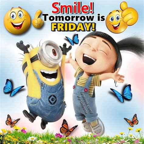 Smile Tomorrow Is Friday Minion Quote Pictures Photos And Images For