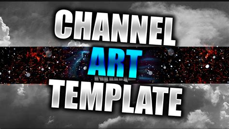 Youtube Banner And Logo Photoshop Template Download Included Youtube