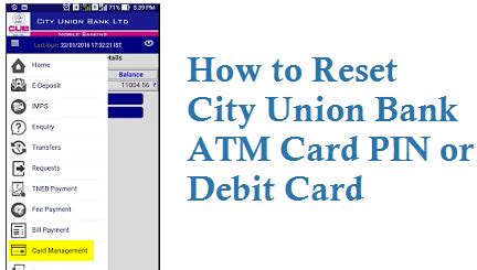 You will need to enter some personal details and answer security questions before you will be able to how do i get my greendot pin number changed? How to Reset City Union Bank ATM Card PIN or Debit Card ...