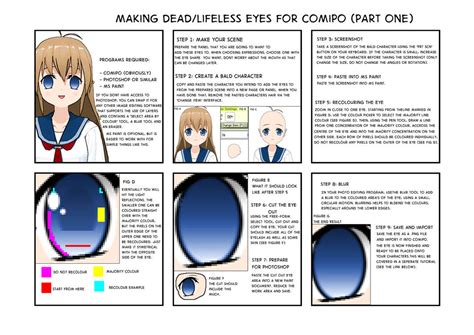 How To Make Lifeless Eyes For Comipo Part One By Thespectre77 On