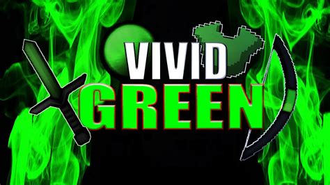 Texture Pack Vivid Green 128x Minecraft Pvp Youtube