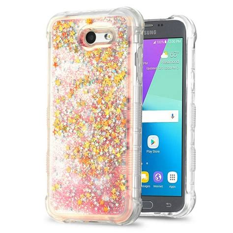For Samsung Galaxy J3 Luna Pro Case By Insten Luxury Quicksand Glitter