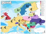Currency Map by Countries | Mappr