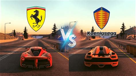 Ferrari Laferrari Vs Koenigsegg Agera Drag Race Apex Racing Youtube