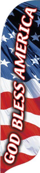 God Bless America Design Nylon Blade Flags And Accessories Crw Flags