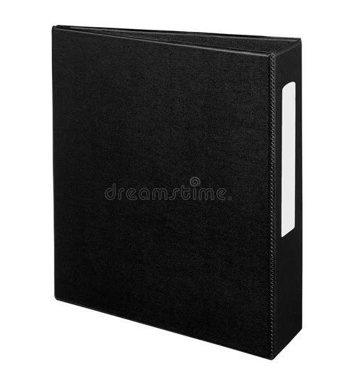 Black Folder For Papers On White Stock Image Image Of Catalogue