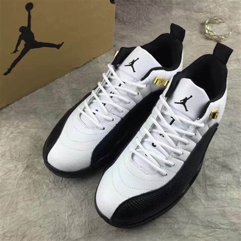 Nike Air Jordan Retro Xii 12 Low White Black Men Shoes 308317 Febbuy