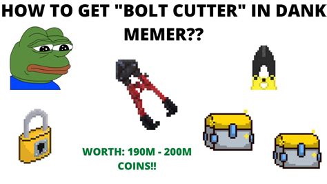 How To Get Bolt Cutter In Dank Memer Youtube