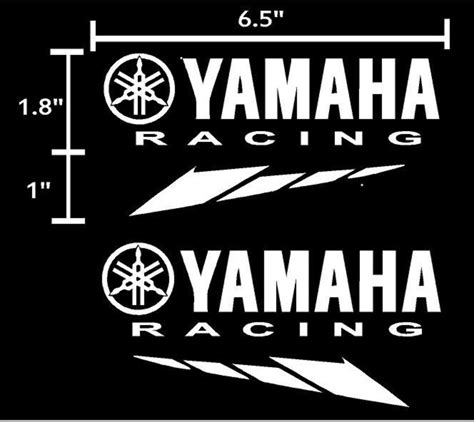 2 Pack Yamaha Racing Decals Stickers Graphics Etsy