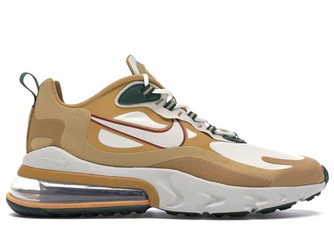 Nike Rubber S Ao4971 700 Air Max 270 React Club Goldflat Goldwheat