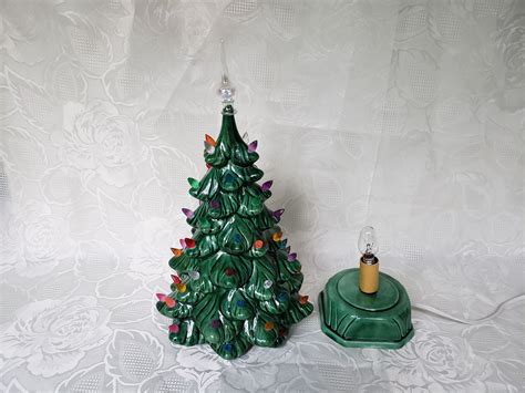 Sold 13 12″ Ceramic Light Up Vintage Christmas Tree Aunt Gladys Attic
