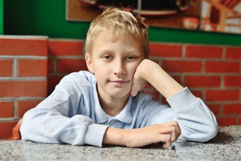 Boy Stock Image Image Of Blue Caucasian Childhood 34835003