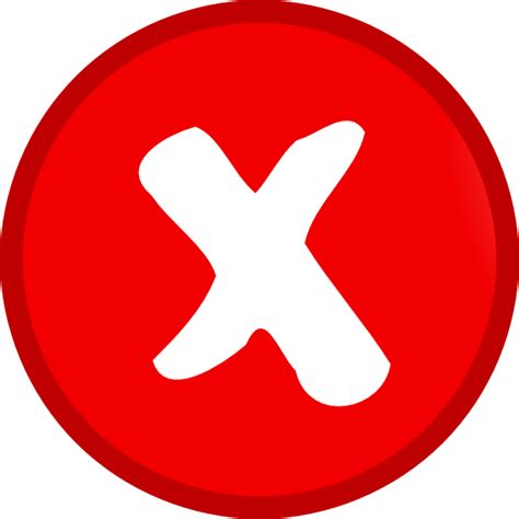 X Mark Symbol Clipart Best
