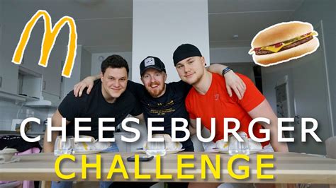 Mcdonalds Cheeseburger Challenge Youtube