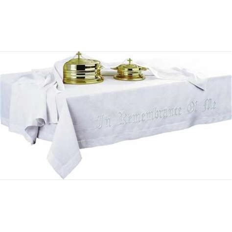 Communion Table Cover Plain 100 Pure Linen Rw 55x