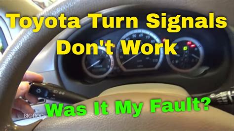 Toyota Turn Signals Not Working Diagnosis And Repair YouTube