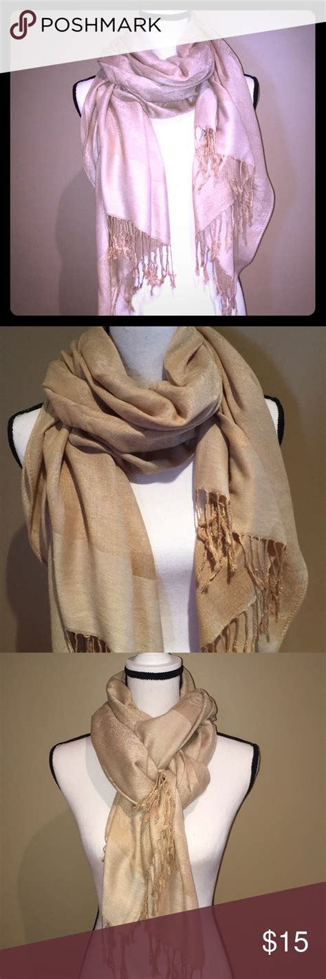 Pashmina Scarf In Gold Pashmina Pashmina Scarf Scarf