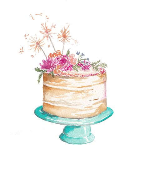 Download Icing Sugar Watercolor Wedding Cake Frosting Hummingbird