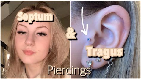 Getting My Septum Pierced And Tragus My Experience Youtube