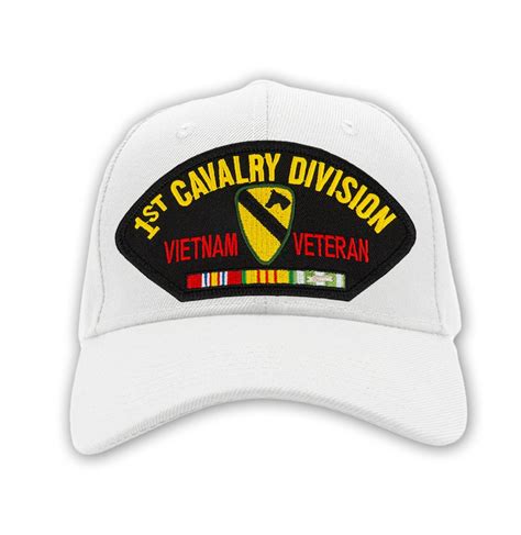 Us Army 1st Cavalry Division Vietnam Veteran Ball Cap Choose Your Color
