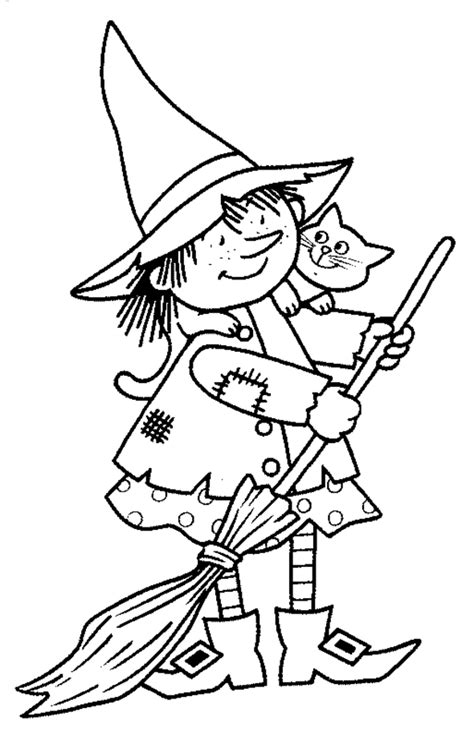 Witch Coloring Pages Preschool Anime Coloring Free Printable At