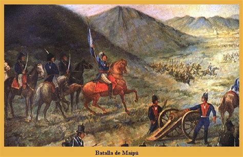 Batalla De Maipú Jose Francisco De San Martín Producción Artística
