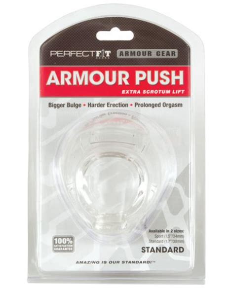 Armour Push Standard Clear Ring On Platinum Fantasies
