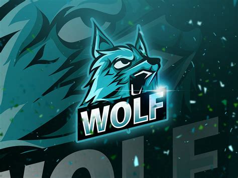 Wolf Mascot Esport Logo Uplabs