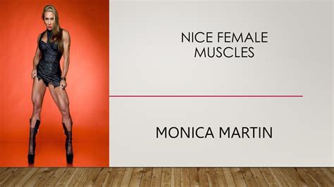 Nice Female Muscles Monica Martin Youtube