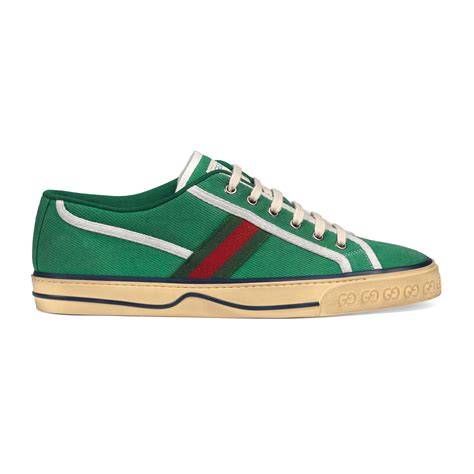 Gucci Cotton Tennis 1977 Sneaker In Green For Men Lyst
