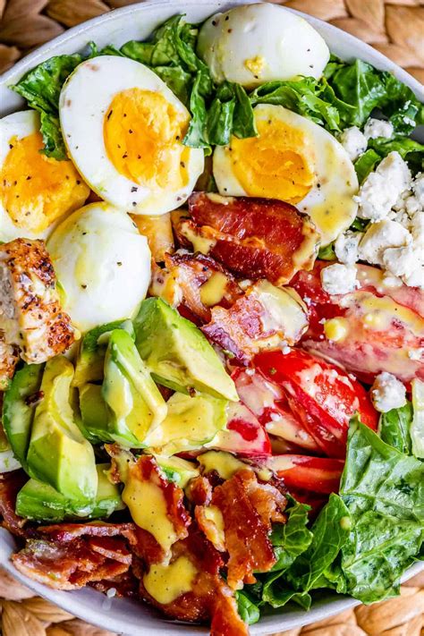 Loaded Cobb Salad Recipe With Chicken And Bacon The Food Charlatan