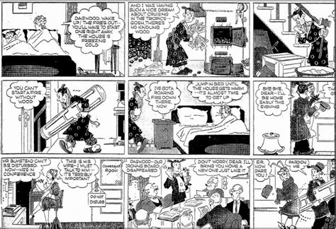 A 1938 “blondie” Comic Strip Featuring Dagwood Bumstead Published In