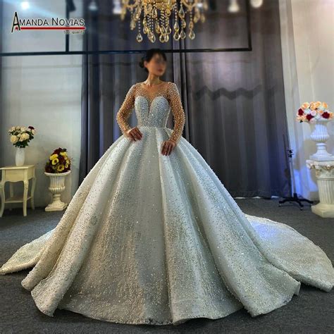 full pearls wedding dress amanda novias design 100 real work brides 2021 wedding dresses