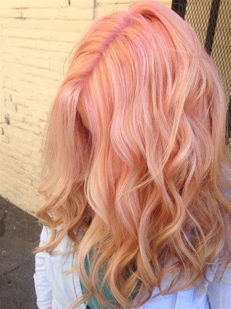 Hair must not be colored with dark box dye. Cotton candy pink using Pravana pastels. | Yelp | Peach ...