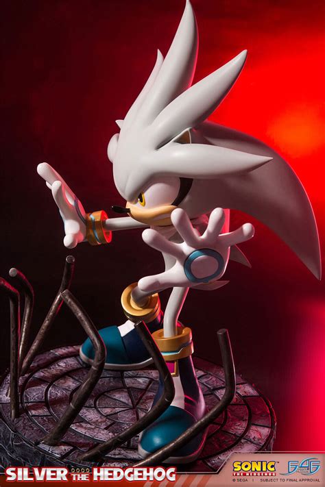 First4figures Sonic Silver The Hedgehog Regular Statue Mint In Box Ebay