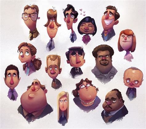 The Office Characters Drawn By John Loren Ujclarkdkent