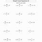Multi Step Equations Worksheet 7th Grade