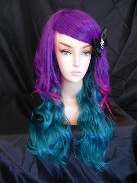 Another noted, when my daughter had purple hair her confidence really came out! 20 OFF SALE Neon Mermaid / Purple Hot Pink and Teal / by ...