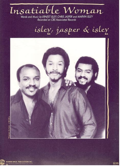 Isley Jasper Isley Insatiable Woman Sheet Music Piano Vocal Guitar