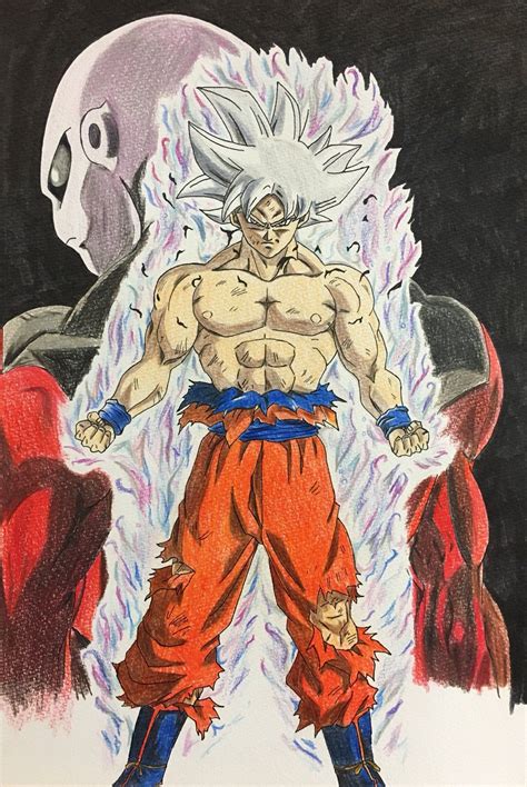 Goku Mastered Ultra Instinct Vs Jiren Drawing Denk Bee