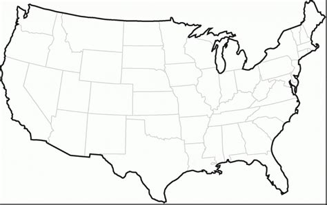 Usa Map Without State Names Lgq Printable United States Map No
