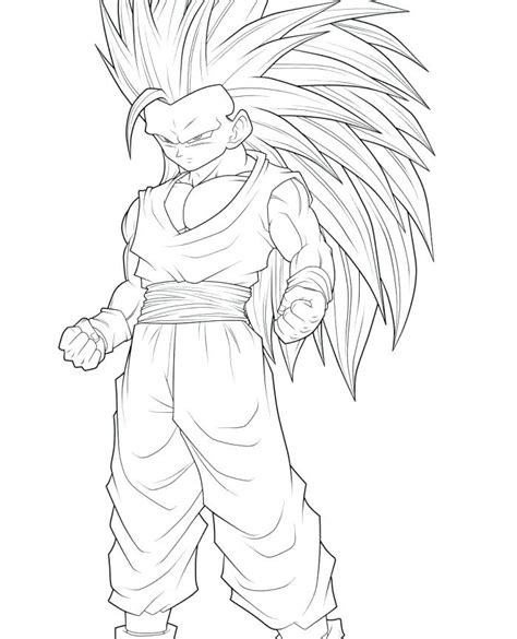 ⭐ free printable dragon ball z coloring book. Ssj4 Goku Coloring Pages at GetColorings.com | Free ...