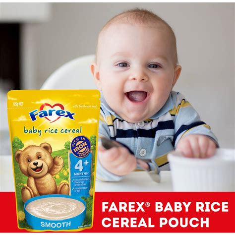 Farex Baby Rice Cereal Baby Food 4 Months 125g Woolworths