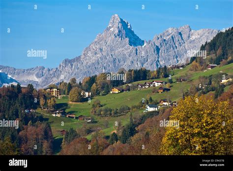 Austria Vorarlberg Silbertal Montafon Valley Drei Turme Massive In