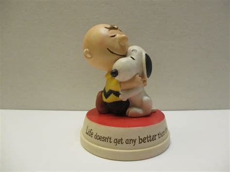 Snoopy CHARLIE BROWN Hallmark Figurine Life Doesn T Get Any Better