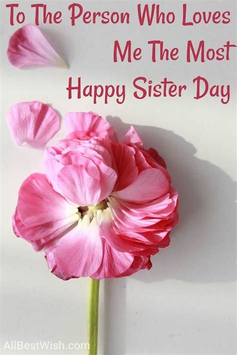 All Sisters Day Wishes Image And Text Allbestwish