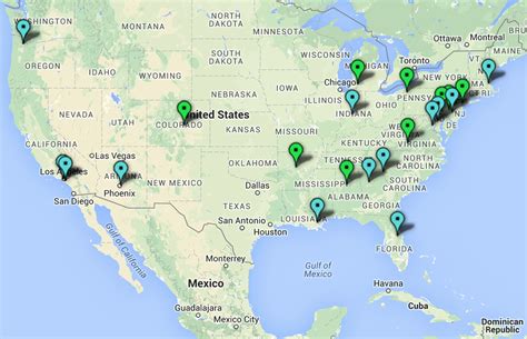 Interactive Map Of Us Colleges And Universities Map