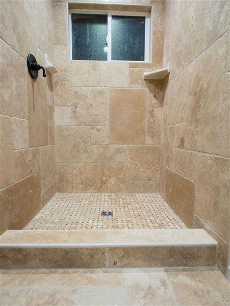 Marble Floor Tile Walnut Travertine 12x12 Honed Beige Bathroom