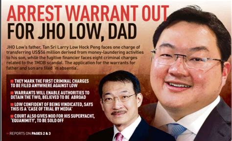 Jho low is an international businessman and philanthropist who focuses primarily on the energy/resources Jho Low, dad charged with money laundering | New Straits ...