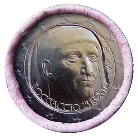 2 Euro Italy 2013 Giovanni Boccaccio Roll Coins Romacoins